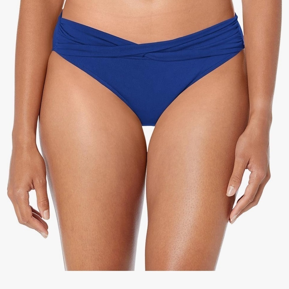 NEW Seafolly Twist Band Hipster Bikini Bottoms Reflex Blue Size 8 NWT
